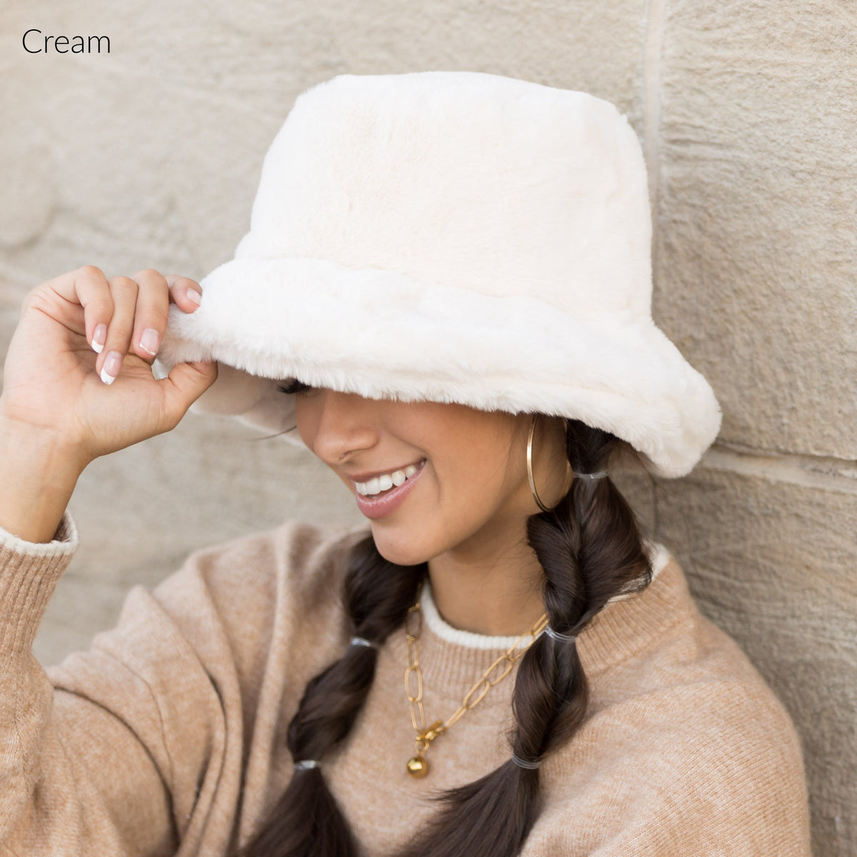 Plush Fur Bucket Hat-Bucket Hat-Reef Love