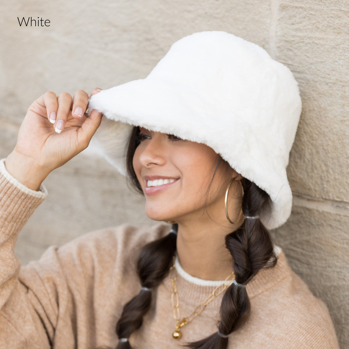 Plush Fur Bucket Hat-Bucket Hat-Reef Love