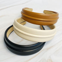 Classy Vegan Leather Headband-Reef Love