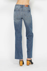 Judy Blue Full Size Tummy Control Straight Jeans-Jeans-Reef Love