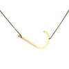 Gold Monogram Initial Necklace