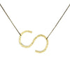 Gold Monogram Initial Necklace