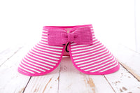Foldable Bow Stripe Visor-Sun Visor-Reef Love