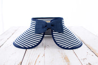 Foldable Bow Stripe Visor-Sun Visor-Reef Love