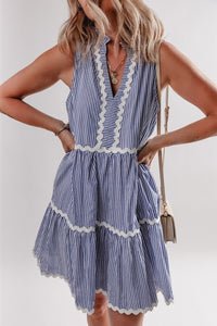 Macie Sleeveless Ric Rac Cotton Dress
