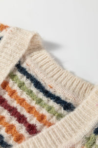 Dotty Knit Button-Up V-Neck Sweater Cardigan-JUNIPER BLVD-Reef Love