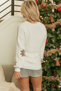 Christmas Snowflake Crewneck Sweater-Reef Love