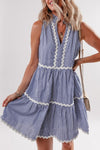Macie Sleeveless Ric Rac Cotton Dress