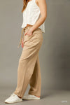 Cargo-Inspired Drawstring Pants-Stylish and comfortable cargo drawstring pants made from 100% cotton. Featuring multiple pockets and relaxed fit, your go-to for utility and everyday wear.-Reef Love Boutique