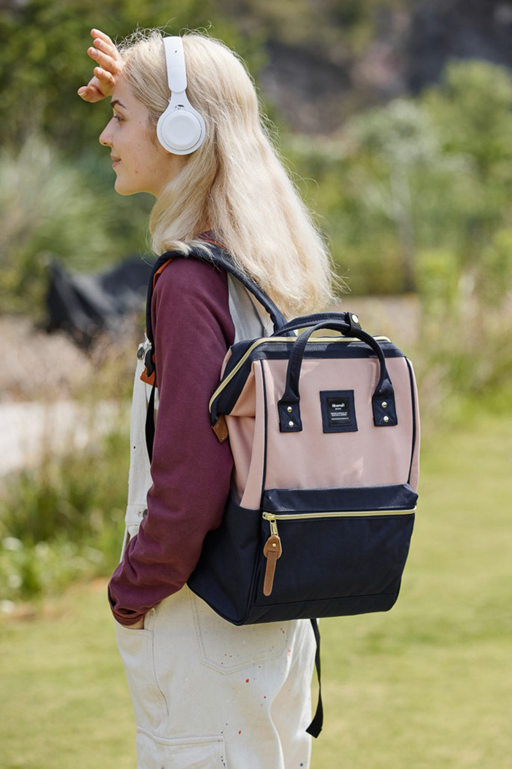 Waterproof Canvas Backpack Bag with Side Pockets. Computer Bag. Work Bag. Book bag. 
