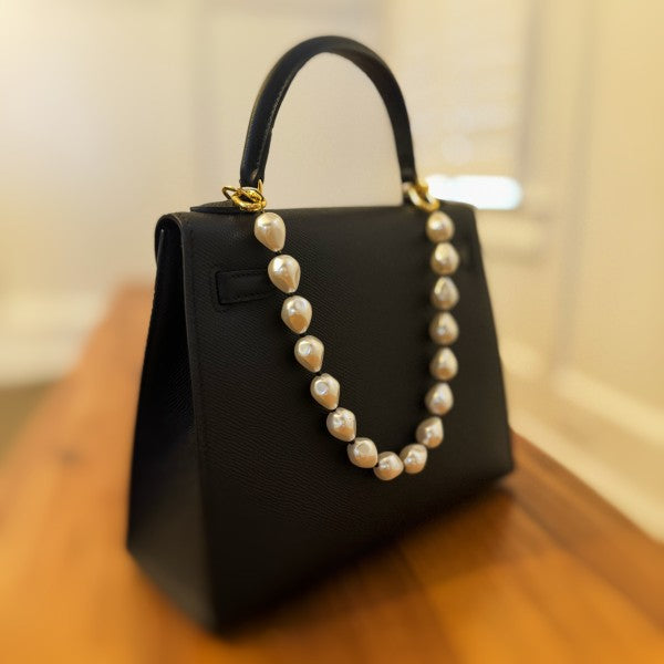 Beaded Pearl Handbag Charm