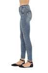 Judy Blue Tummy Control Vintage Wash Hem Destroy Skinny Jeans-Jeans-Reef Love