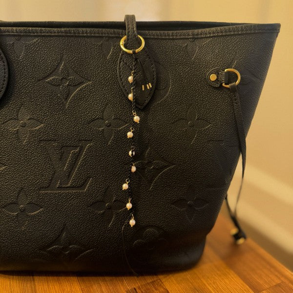 Pearls Down Handbag Charm