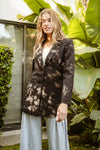 Single Breasted Peaked Lapel Blazer