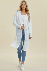 Lightweight Open Front Longline Cardigan-Double Take-Reef Love