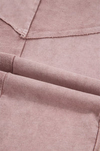 Mineral Wash Patchwork Tiered Wide Leg Comfy Pants-JUNIPER BLVD-Reef Love