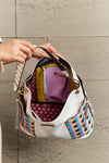 Women’s Three piece handbag set includes a Large Shoulder Bag, a Solid Bag, and a charming Heart Coin Pouch.