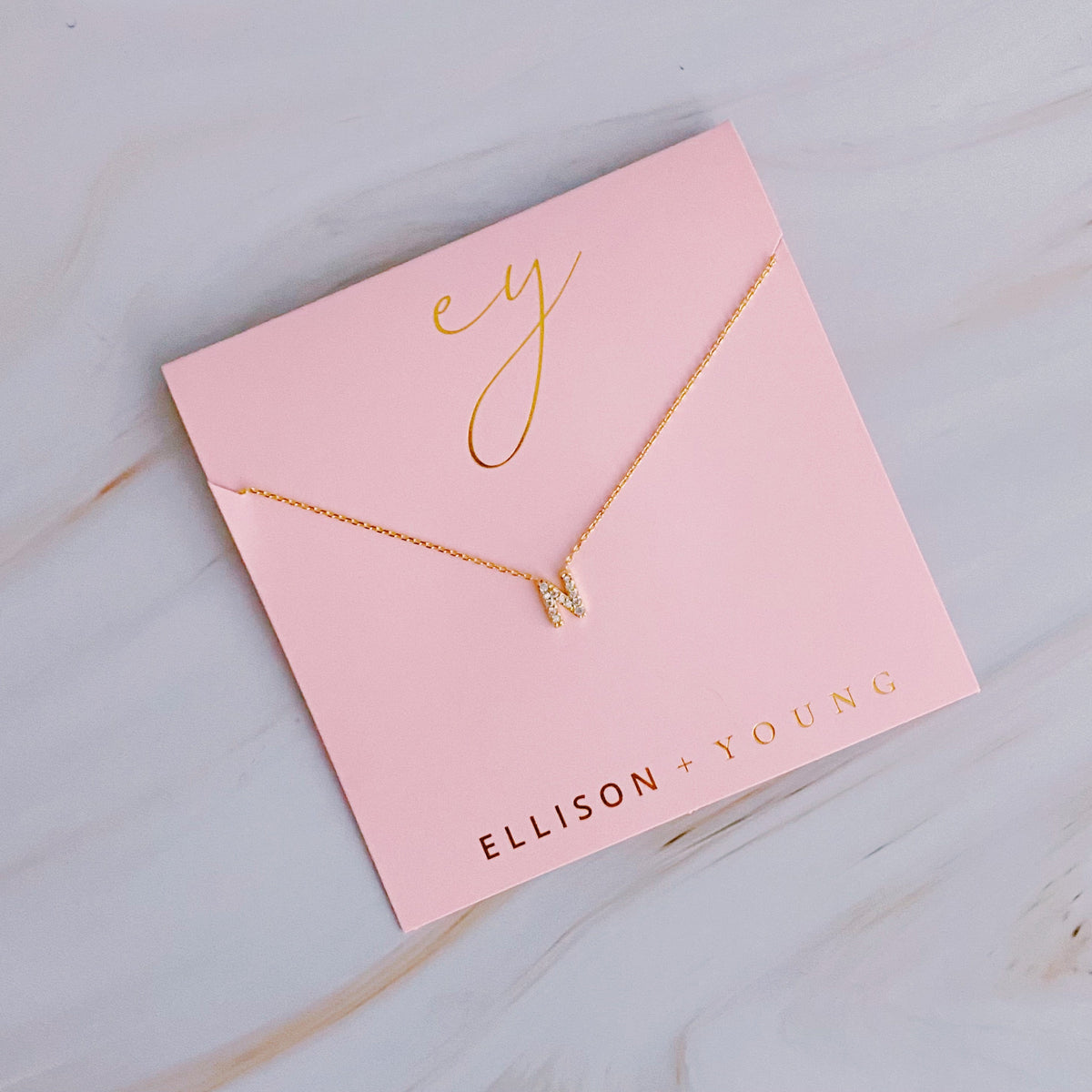 Understated Beauty Initial Necklace-Jewelry & Accessories - Necklaces & Pendants - Pendant Necklaces-Reef Love