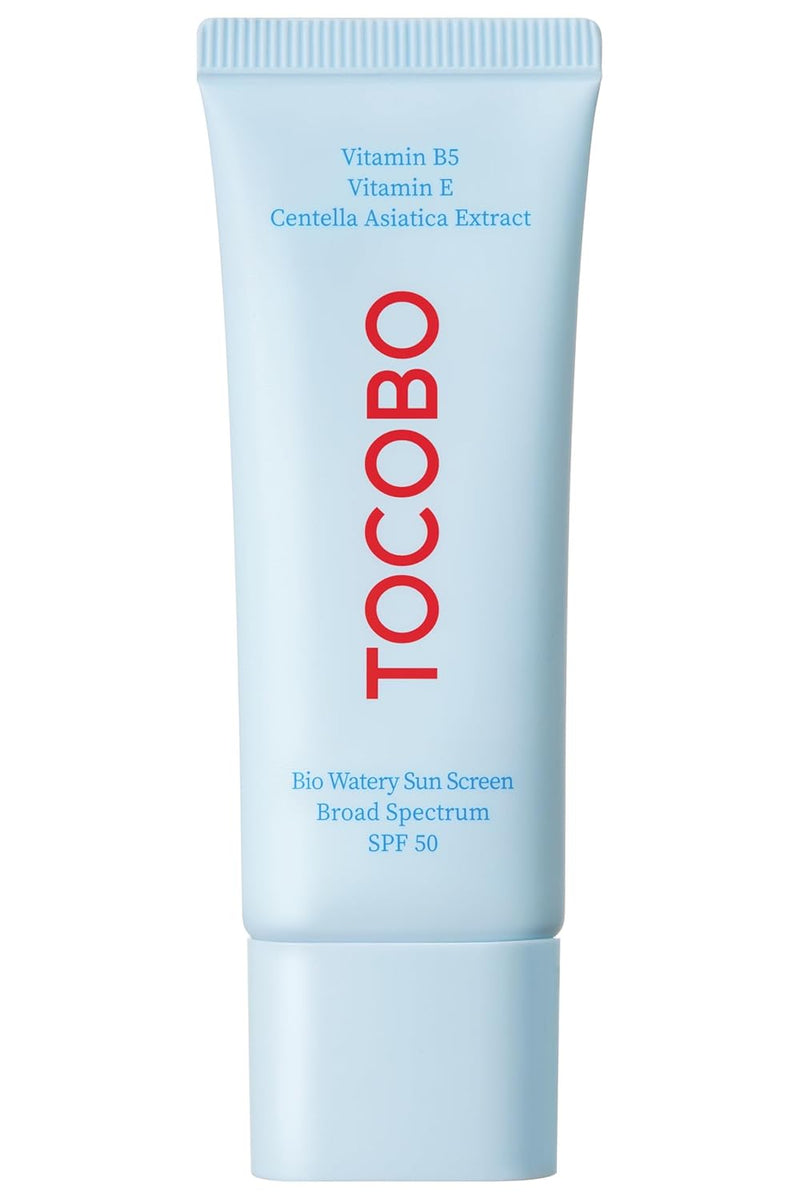 Bio Watery Sunscreen SPF 50+ PA++++ Korean Facial Sun Cream with Hyaluronic Acid - Lightweight Reef Friendly Daily Face Sunblock Lotion - Vegan, Hypoallergenic, Oxybenzone-Free 1.35 Fl Oz
