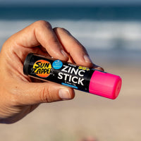 Vibrant Pink Sun Zapper Zinc Oxide Sunscreen Stick SPF 50+ – Fun Mineral Protection for Kids and Adults, Water Resistant and Travel-Friendly, Australian Made 12G