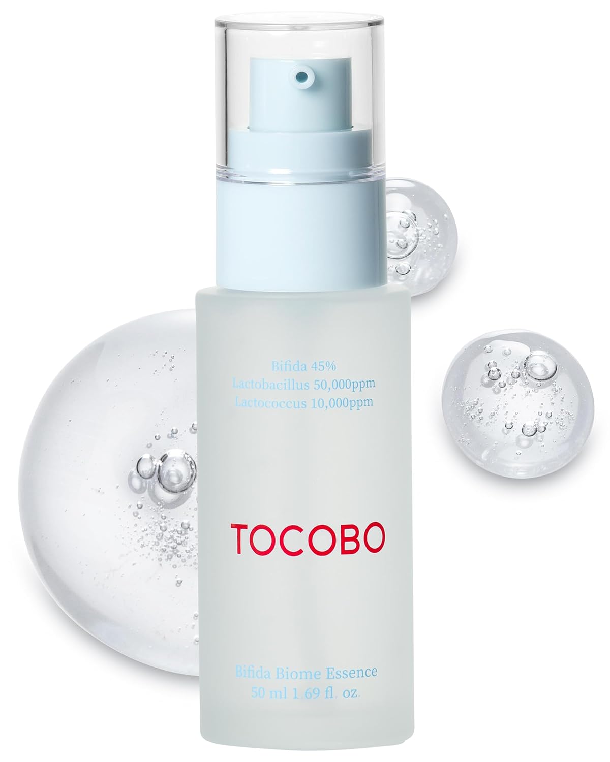 TOCOBO Bifida Biome Essence 1.69 Fl Oz / 50Ml | All in One, Skin Repair Serum, Skin Barrier Essence | Natural Ingredients, Vegan Essence, Cruelty Free, Korean Vegan Essence