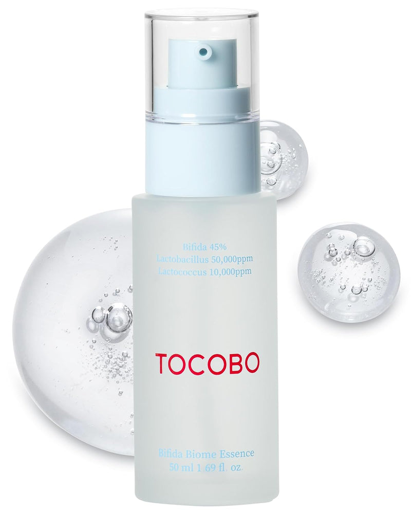 TOCOBO Bifida Biome Essence 1.69 Fl Oz / 50Ml | All in One, Skin Repair Serum, Skin Barrier Essence | Natural Ingredients, Vegan Essence, Cruelty Free, Korean Vegan Essence