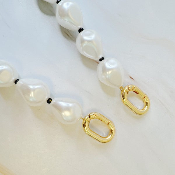 Beaded Pearl Handbag Charm