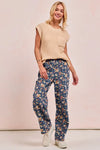 Shop Washed Floral Print Wide Leg Jeans-Boho meets vintage in these Floral Print Wide Leg Jeans featuring a high-waist, relaxed fit, soft floral denim with a touch of stretch. Style meets comfort.-Reef Love Boho-Chic Boutique