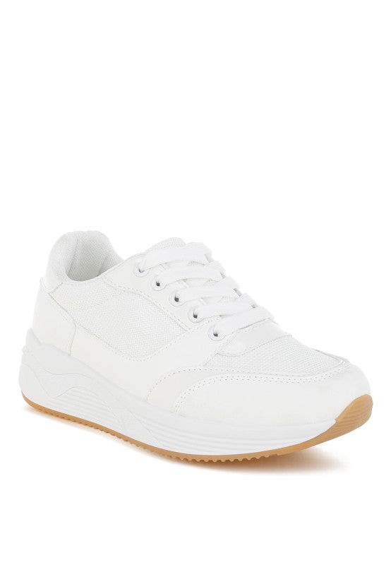 Subasa Chunky Mesh Platform Sneakers