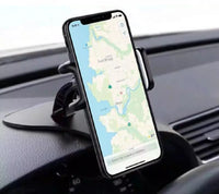360° Universal Car Dashboard Phone Mount Clip - Versatile GPS and Cellphone Holder Clamp Stand for Safe Driving