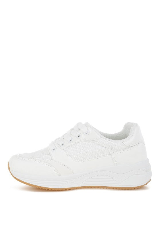 Subasa Chunky Mesh Platform Sneakers