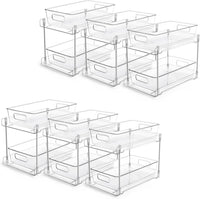 2 Tier Under Sink Bathroom Organizers Vanity Countertop Storage Container-Vtopmart-Reef Love