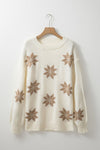 Christmas Snowflake Crewneck Sweater-Reef Love