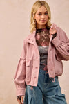 Shop Flower Printed Sheer Mesh Top with Thumb Opening-This stunning sheer mesh blouse features a romantic floral print in soft pink and coral tones against a dark base. Stretchy semi-transparent mesh fabric.-Reef Love Boho-Chic Boutique