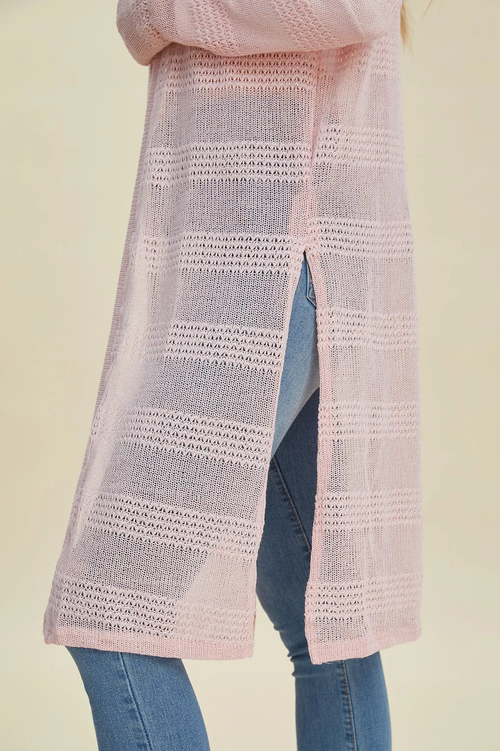 Lightweight Open Front Longline Cardigan-Double Take-Reef Love