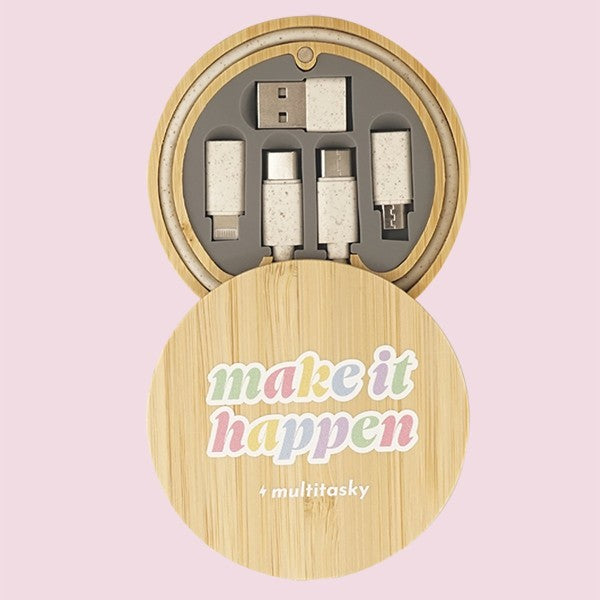 Make It Happen 6-in-1 Multi-USB Charging Adapter Kit