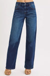 RISEN Mid Rise Wide Leg Baggy Jeans