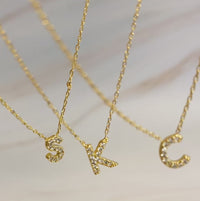 Understated Beauty Initial Necklace-Jewelry & Accessories - Necklaces & Pendants - Pendant Necklaces-Reef Love