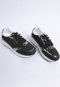 Subasa Chunky Mesh Platform Sneakers