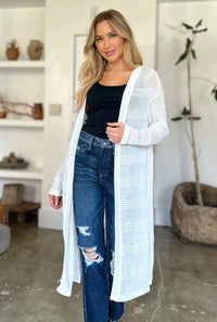 Lightweight Open Front Longline Cardigan-Double Take-Reef Love