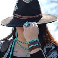 Chunky Turquoise Bracelet-Reef Love