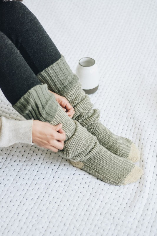 Shop Knitted Lounge Socks-available at Reef Love online boho-chic boutique