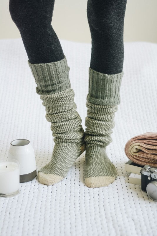 Shop Knitted Lounge Socks-available at Reef Love online boho-chic boutique