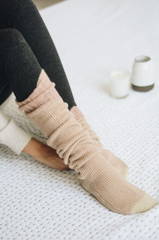Shop Knitted Lounge Socks-available at Reef Love online boho-chic boutique