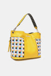 Women’s Three piece handbag set includes a Large Shoulder Bag, a Solid Bag, and a charming Heart Coin Pouch.