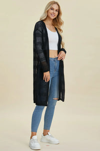 Lightweight Open Front Longline Cardigan-Double Take-Reef Love