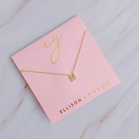 Understated Beauty Initial Necklace-Jewelry & Accessories - Necklaces & Pendants - Pendant Necklaces-Reef Love