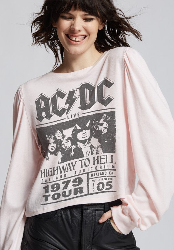 AC/DC Highway To Hell Puff Sleeve-Reef Love