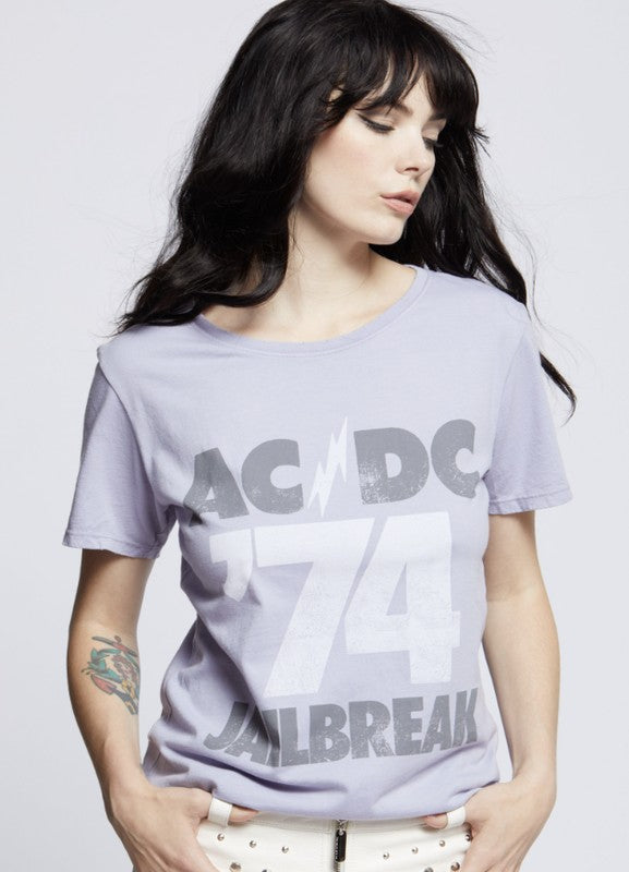 AC/DC Jailbreak '74 Boyfriend Tee-Reef Love