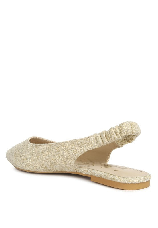 AMIRAH Slingback Ballet Flats-Reef Love